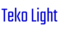 Teko Light шрифт